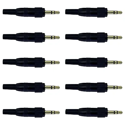 10x Sennheiser 3.5mm Locking Jack Plug For Microphone Transmitter Receiver Cable • £32.99