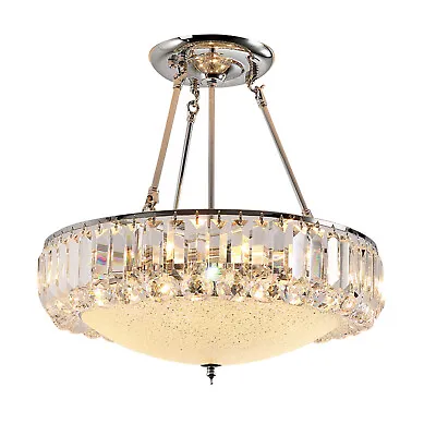 K9 Crystal LED Chandelier Modern Ceiling Light Fixture Pendant Lamp For Bedroom • $69