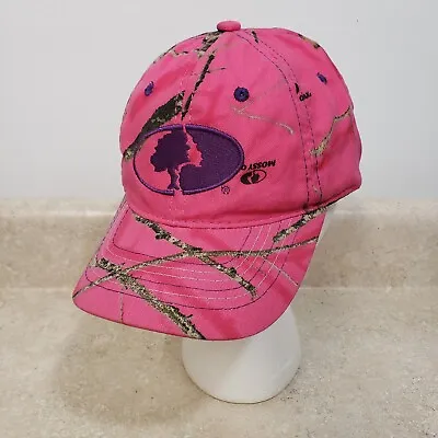 Mossy Oak Hat Womens Pink Camo Cap Adjustable Canvas One Size Strap Baseball • $12.98