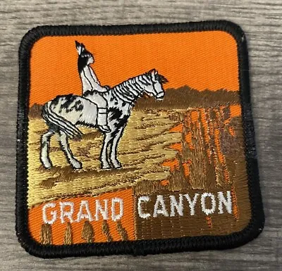 Grand Canyon Patch Vintage Native American Indian On Paint Horse Square Bsp008 • $15.99