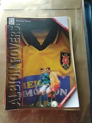 Albion Rovers V East Stirlingshire 2001/02 • £2.99