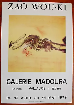 Zao Wou-ki-1979 Poster - Madoura Gallery - Vallauris 57x40 Cm - • $21.31