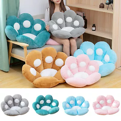 $33.24 • Buy Cute Soft Seat Back Cushion Cat Paw Shape Lazy Sofa Warm Office Chair Pillow Mat