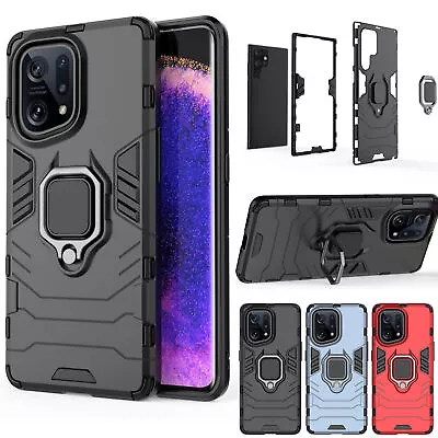 For OPPO A15/A53s Find X2 X5 Lite Neo Pro Shockproof Case Ring Stand Phone Cover • $9.88