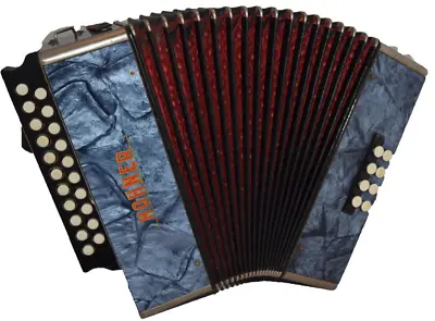 Melodeon Hohner Pokerwork Presswood 2915  D/G Very Good Condition!!! • $584.94