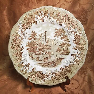 J&G Meakin - Dinner Plate 10  - Romantic England Derbyshire Haddon Hall - Green • $11