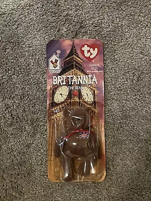 Retired Ty Mini Beanie Baby - Britannia The Bear - McDonalds Edition (1999) NIP • $20