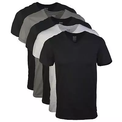 Gildan Men's V-Neck T-Shirts Multipack Assorted (5-Pack) X-Large • $24.05