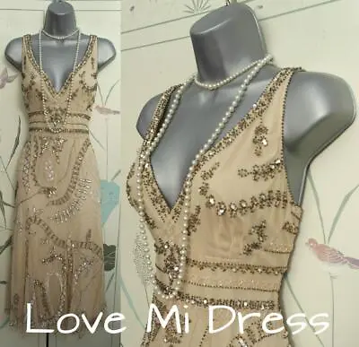 Principles 20's Vintage Style Gatsby Flapper Charleston Dress 6 8 10 12 14 16 18 • £40