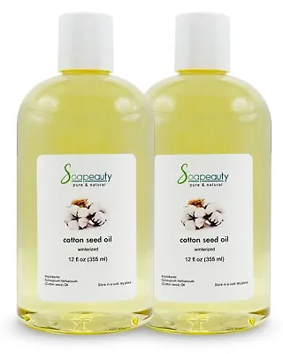 Cotton Seed Oil Carrier Cold Pressed Winterized Natural 24 Oz (2 X 12) • $15.31