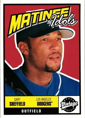 2001 Upper Deck Vintage Matinee Idols #M16 Gary Sheffield Los Angeles Dodgers NM • $1