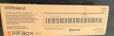 Roland FP-30X Digital Piano W/Speakers Authentic Ivory 88-Note PHA-4 Key Black • $739.74