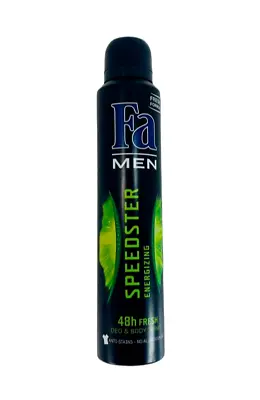 Fa Men Speedster Energizing 48 Hr Fresh Protection Deodorant And Body Spray200ml • $8.99