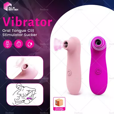 Clitoris Sucking Vibrator Oral Tongue Clit Stimulator Sucker Pump Woman Sex Toy • $19.90