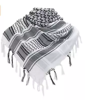 Shemagh Military Army Cotton Heavyweight Arab Tactical Desert Scarf Fast USA • $10.98