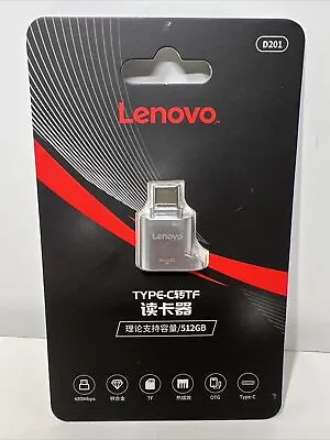 Lenovo Type C Card Reader USB-C TF Micro SD Reader New Sealed • $12.60
