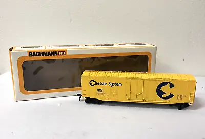 Vintage Toy Bachmann HO Scale Chessie System B&O 51' Box Car #1147 Yellow • $25