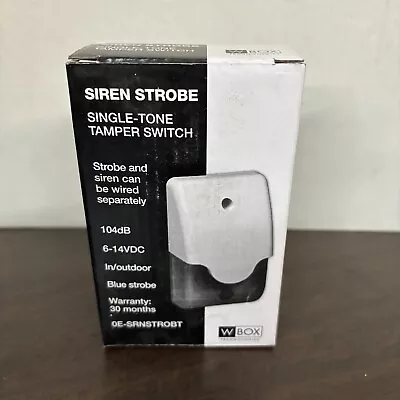 WBox Siren Strobe Single Tamper Switch 6-14VDC Indoor/Outdoor Blue 0E-SRNSTROBT • $6