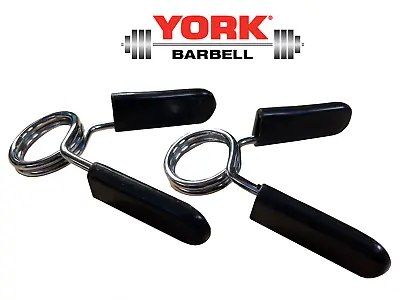 Spring Collar Clamps For Standard 1  Gym Barbell Bar  - 2/EA #004-LC100 • $9.50