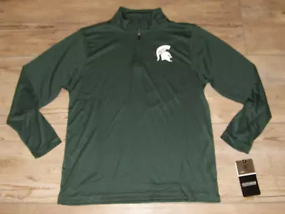 Michigan State Spartans Team NCAA 1/4 Zip Pullover Jacket Size Youth Large • $18.69