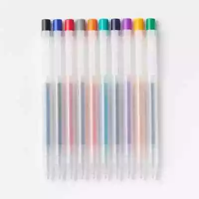 Muji Knock Type Pens Color 0.5mm - Pack Of 10 - New - Canadian Seller! • $18.29