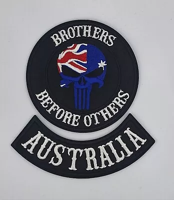 AUSTRALIA  2 Pc Biker Harley Davidson Vest Embroidered Patches Iron Sew On • $15.15