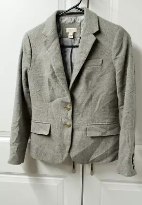 J. Crew Women's Blazer Jacket Size: 2 Petite Adorable Button Up Wool Blend • $29.99