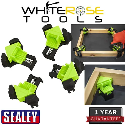 Sealey Corner Clamp Set Mitre Wood Hand Tools 4pc • £15.75