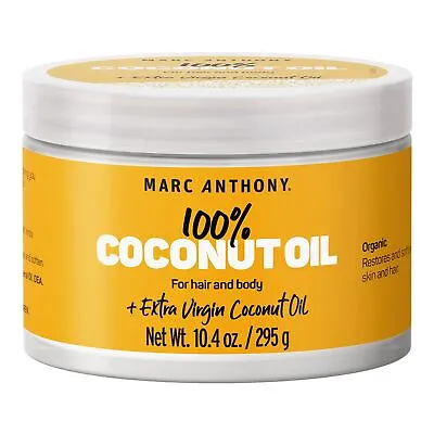 Marc Anthony Organic Coconut Oil For Hair Skin & Body 10 Fl Oz - 100% Extra • $10.63