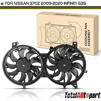Radiator Cooling Fan With Controller Assembly For Nissan 370Z INFINITI EX35 G35 • $155.99