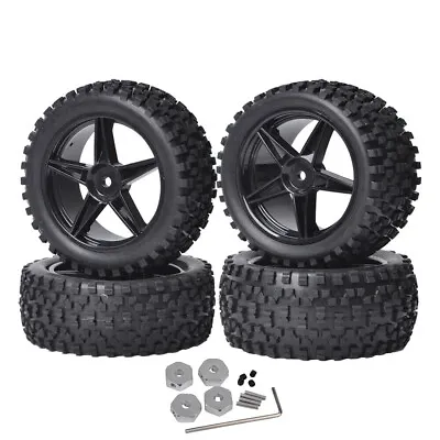 1/10 RC Buggy Wheels Tires W/Wheel Hex For Tamiya Hotshot Boomerang Upgrades • $59.78