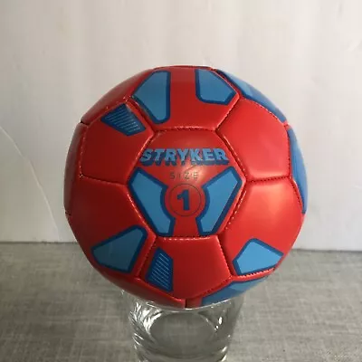 NEW Stryker Size 1 Micro Mini Soccer Football Ball Red And Blue • $12.95