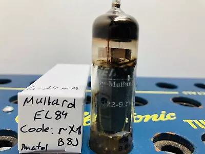 Mullard 6BQ5 EL84 Code RX1 B8J Tested Ia=24mA Amp Guitar Audio Radio Vacuum Tube • $34.45