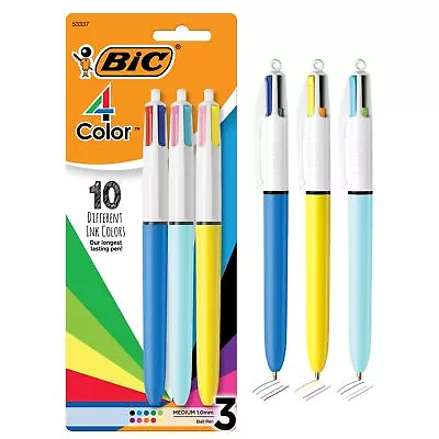 4-Color Ballpoint Pens Medium Point (1.0mm) 4 Colors In 1 Set Of Multicolor... • $13.51