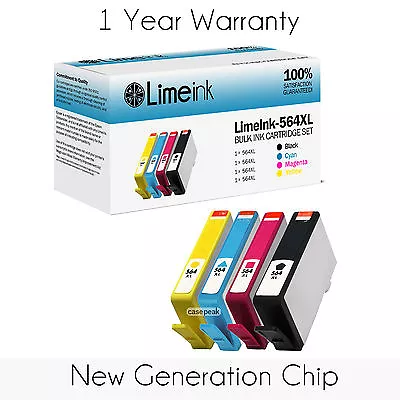 4 Pack New Gen For HP 564XL Ink Cartridge Photosmart 5514 5515 5510 5520 Printer • $9.50