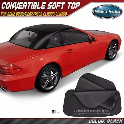 Black Convertible Soft Top For Mercedes C209/C207/A209 CLK320 CLK350 CLK55 AMG • $299.99