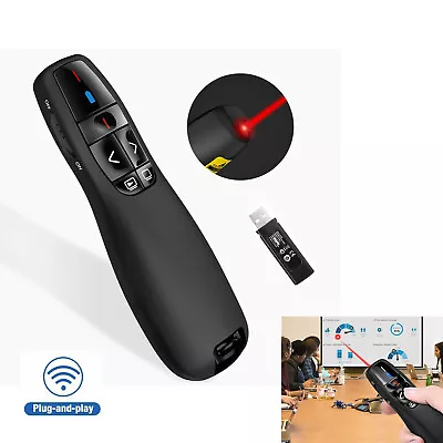 Wireless USB PPT Presenter Pen Power Point Presentation Laser Pointer Clicker • £7.95