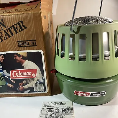 Vintage Coleman Model 513B708 Catalytic Heater 1984 W/Manual Very Nice Condition • $115