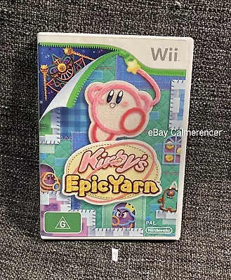 Kirby's Epic Yarn Nintendo Wii - Complete In Great Condition - Tested&workin • $70