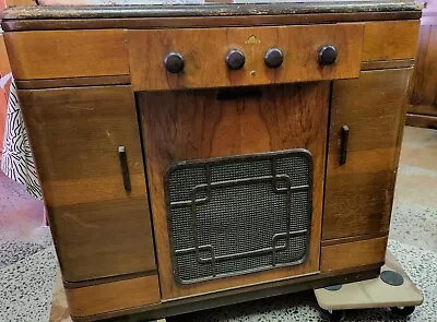 Vintage Astor Record-player & Radio Cabinet New Needles • $75