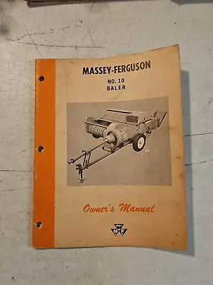 Vintage 1962 Massey Ferguson Mf 10 Baler Owner's Manual  • $15.95