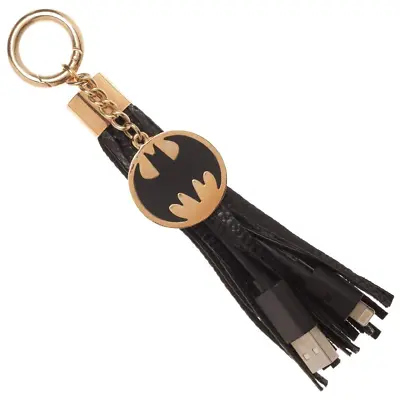 Batman Keychain USB Charging Tassel USB Iphone Android Adapter • $2.75