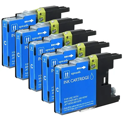 5 Pk LC75 LC-75 Cyan Ink For Brother MFC-J280W MFC-J425W  MFC-J435W MFC-J625DW • $8.95