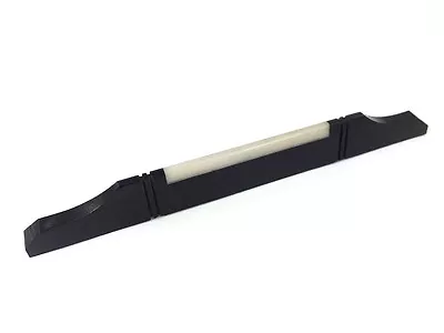 Grover Tune-Kraft™ Ebony W/Bone Insert 1-Piece Flat Top Mandolin Bridge 1991 • $21