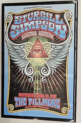 Sturgill Simpson 2015 Fillmore Concert Poster 11 X 17 Framed • $21.99