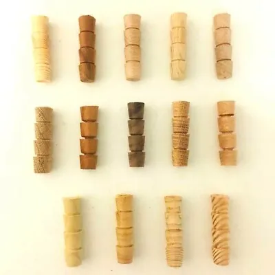 Hardwood & Softwood Wooden Timber Cross Grain Tapered Pellets Plugs 1/2  -12.7mm • £6.99