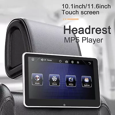 10.1 /11.6  Car Headrest Monitor Touch Screen MP5 Player Rear Seat Entertainment • $110.19