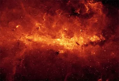 Space Poster Of The Milky Way By The Spitzer Telescope Fine Art Print • $13.95