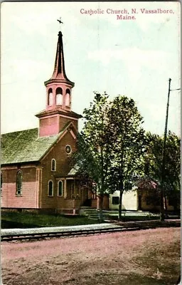 1910. Vassalboro Me. Catholic Church. Postcard Qq11 • $15