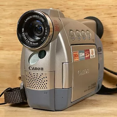 Canon ZR45 MC Silver 2.5  Color LCD 360X Digital Zoom Mini DV Compact Camcorder • $47.99